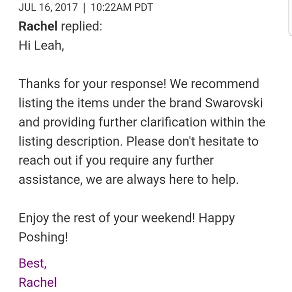 18k white gold Swarovski Elements crystal Women's earring - Picture 6 of 6